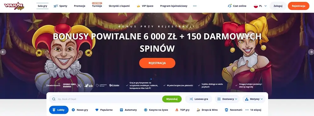 Vulkan Vegas Casino online strona glowna